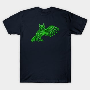 Owl Tribal Design T-Shirt